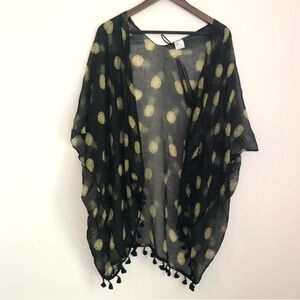 Pineapple Print Kimono